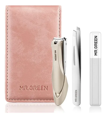 Mr.green Set 3 Piezas Con Lima De Vidrio Y Pinza
