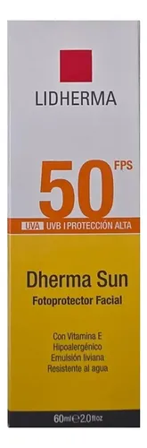 Protector Solar Facial Lidherma Dherma Sun Fps 50 Piel Mixta