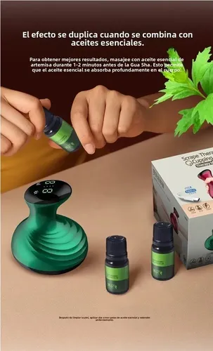 Masajeador De Succión Eléctrico Gua Sha Calor Recargable A