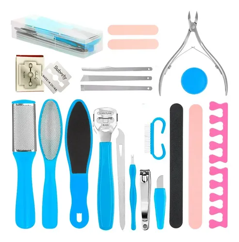 Set Manicura y Pedicura Care By Gadnic 20 Piezas Alta Calidad Con Estuche km8000