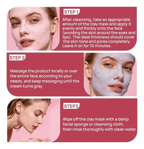 Tratamiento Facial Arcilla Cambio Color Control De Sebo