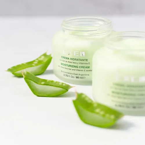Crema Facial Exel Hidratante Con Gel De Aloe Y Vita E 80ml Todo Tipo De Piel Día/noche