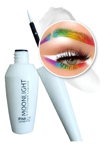 Delineador Líquido Ultra Blanco Mate Con Pincel Pink21