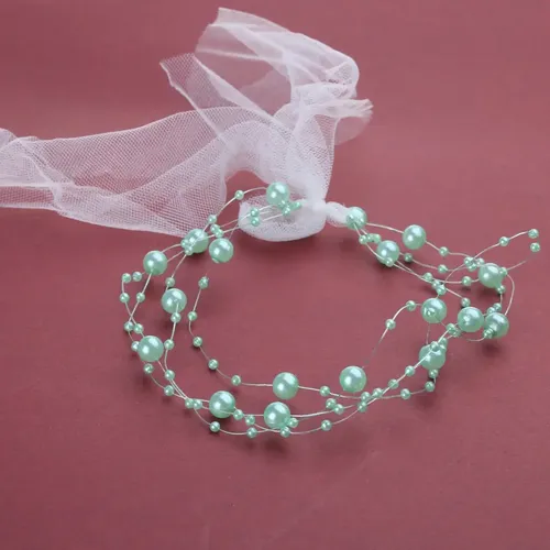 Accesorios Para Fotos Diadema De Perlas Para Niñas Pequeñas
