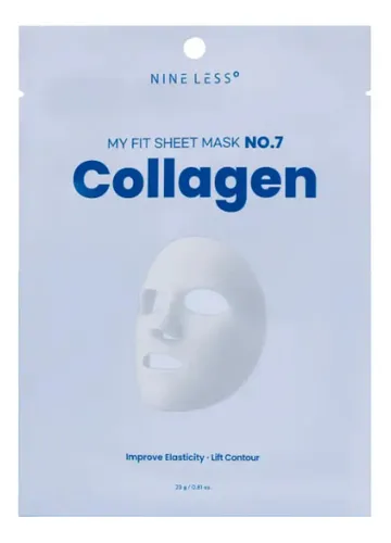 Nineless My Fit Sheet Mask No.7 Collagen-1pz Todo Tipo De Piel
