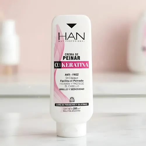 Han Crema De Peinar Keratina Antifrizz Brillo Y Suavi 200 Gr