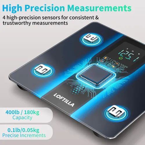 Báscula Inteligente Loftilla Digital De Grasa Corporal, Imc