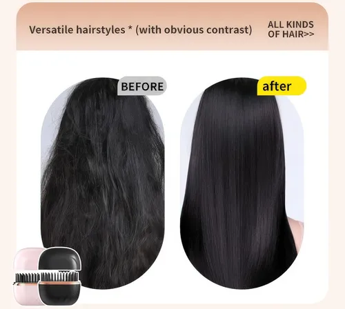 Mini Hair Straightener, Cordless Rechargeable 2-in-1 Hair