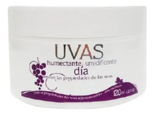 UVAS Crema Humectante Dia 120ml Antioxidante Rejuvenecedora SIN TACC