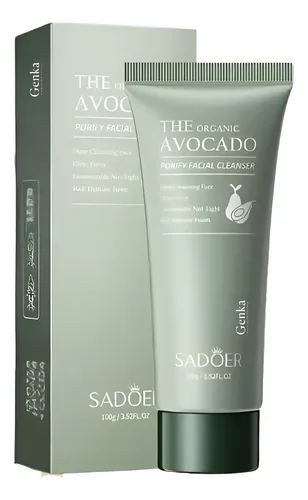 Jabon Limpiador Facial Avocado Extracto Palta 100g Sadoer Todo Tipo De Piel Día/noche