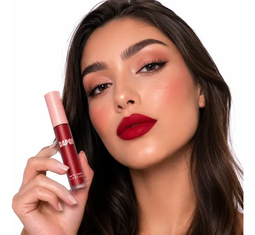 Labial Liquido Rojos Matte Dapop New Lanzamiento Caobamakeup
