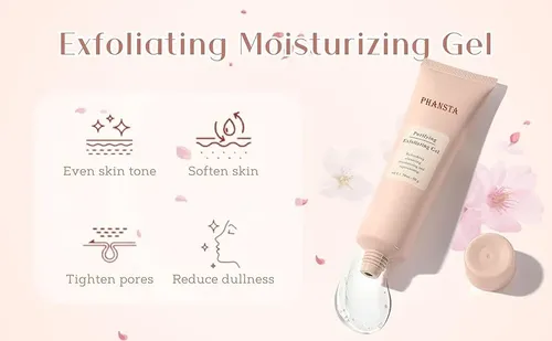 Gel Exfoliante Purificador, Limpiador Facial Suave, 2 Unidad