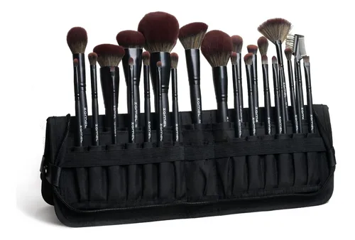 Set De Brochas De Maquillaje Zamel 26 Piezas Premium Negro C