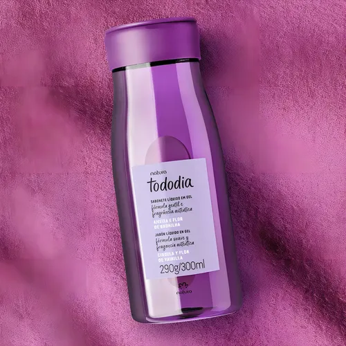 Jabón Líquido En Gel Natura Tododia Ciruela Y Flor De Vainilla 300 Ml