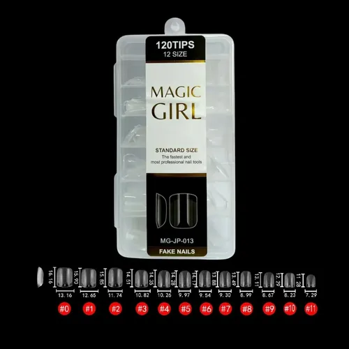 Uñas Postizas Gel Suave Transparentes Caja Con 120 Unidades