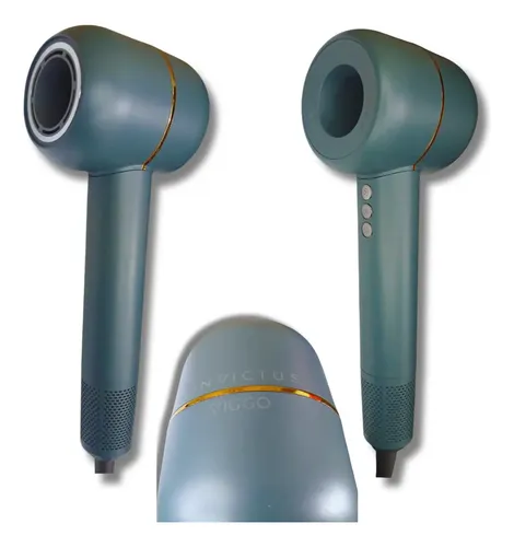 Secador De Pelo Profesional Viggo Invictus 1800w V-202 Verde Oscuro
