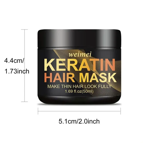 Mascarilla Keratina Weimei 50ml | Cabello Fino Con Volumen