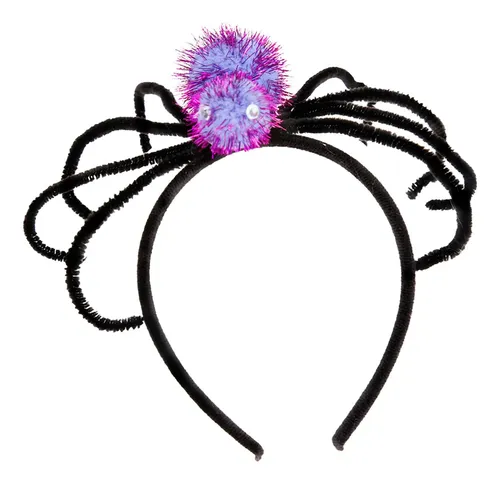 Diadema De Halloween, Tocado Con Forma De Araña Violeta