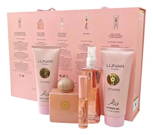 Set De Perfumes Mujer Body Lotion Shower Gel Body Mist X5