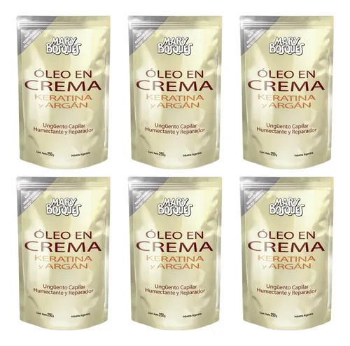 Mary Bosques Oleo En Crema Keratina Y Argán Doypack 250 G X6
