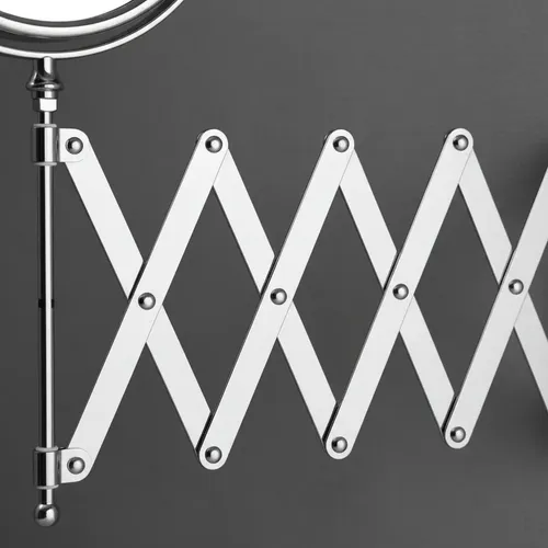 Espejo Extensible Tijera Aumento X5 Brazo 50 Cm Baño Pared