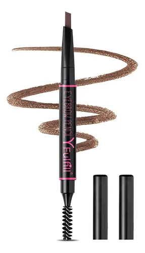 Lápices De Cejas Marrón Impermeable Para Mujer Con Cepillo