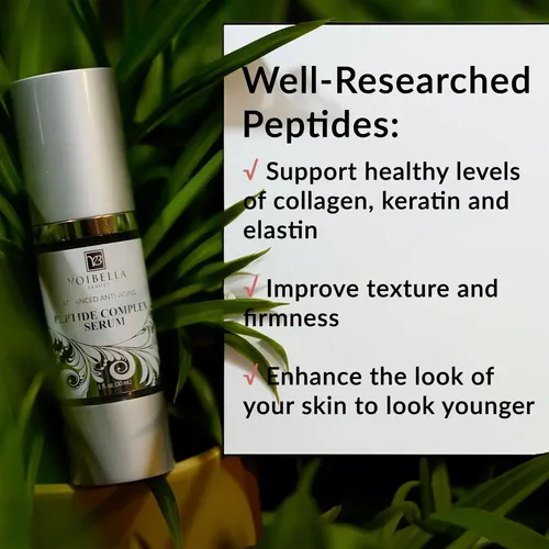 Sérum Complejo Peptídico Voibella Para Rostro, 1 Onza Todo Tipo De Piel Día/noche
