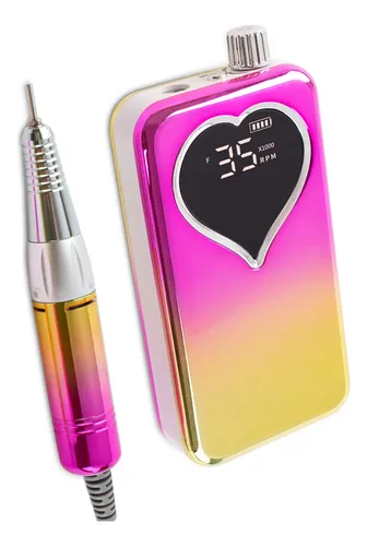 Taladro De Uñas Eléctrico 0-35000 Rpm Recargable Con Cable