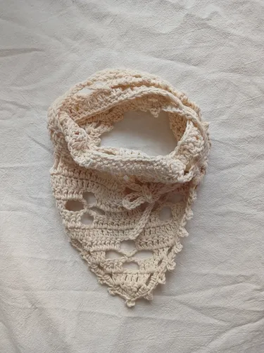 10 Bandanas Tejidas X Mayor Lote Crochet Algodón Pañu