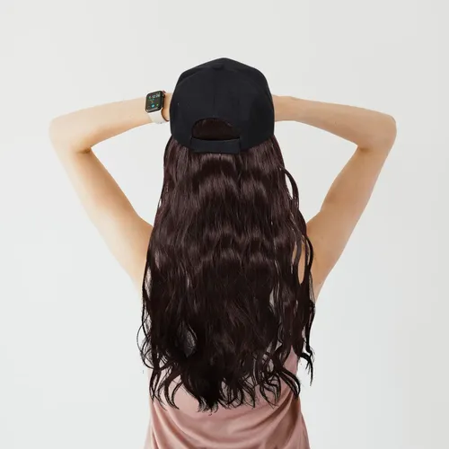 Gorra De Moda Con Extensión De Cabello Para Mujer