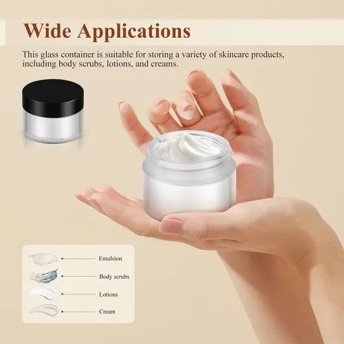 4 Envases Pequeños Con Tapa Para Exfoliante Corporal