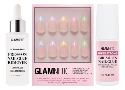 Glamnetic Uñas Postizas Confeti Almond 30u 15t
