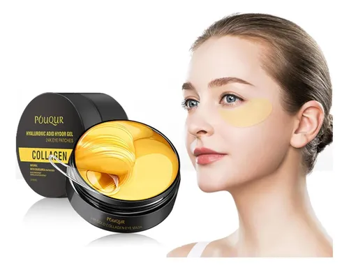 Parches De Ojos De Oro 24k Hidovetec Con Ácido
