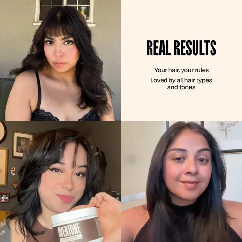 Tinte Semipermanente Para Cabello Overtone, Marrón Espresso, 4 Castaño
