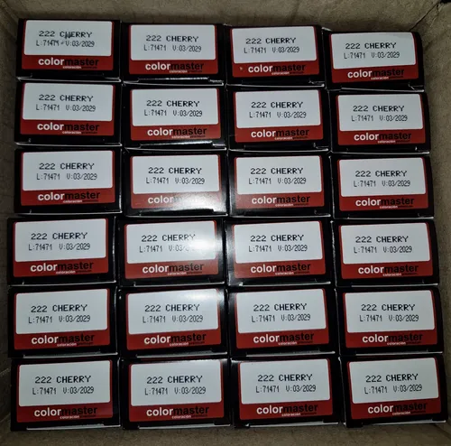 4 Tinturas Tono Cherry 222 Colormaster 60gr
