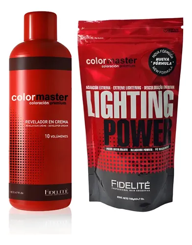 Oxidante 10v Polvo Decolorante 700g Fidelite Kit Colormaster