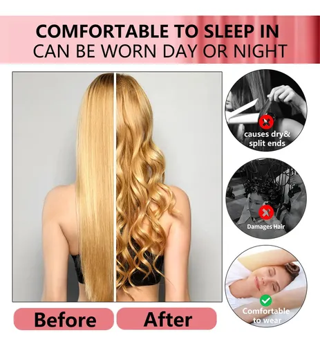 Juego De Rizadores Hair Roller Kureyon Jumbo Heatless De 4 P