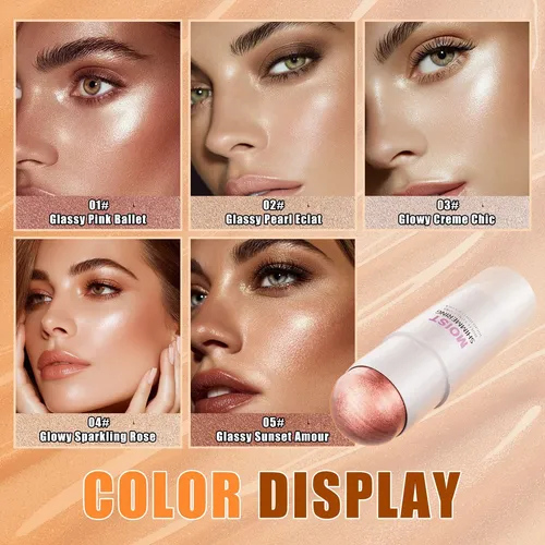 Barra Iluminadora Perlada Multi-color Para Rostro, Acabado