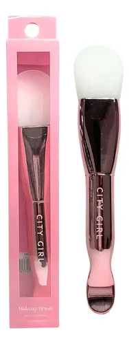 Brocha Silicona City Girl Para Mascarilla Facial Y Maquillaje Bronce