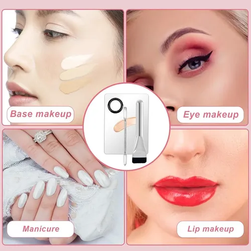 Set De Maquillaje 3 Piezas Con Paleta Y Espátula