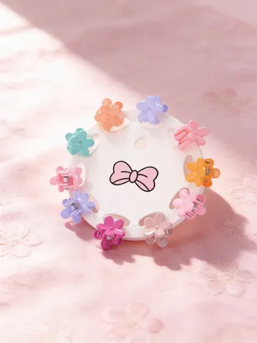 Mini Broches De Pelo X 10 Multicolor