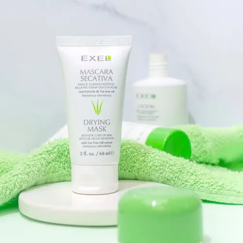 Mascara Secativa Exel Para Piel Acneica Extracto De Tea Tree Tipo de piel Grasa