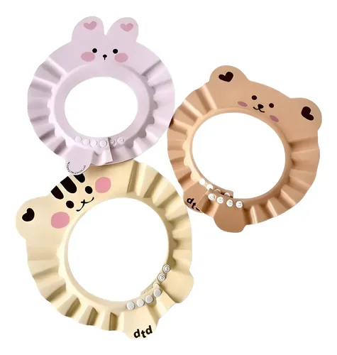Gorro Visera De Baño Ducha Bebé Animalitos Goma Eva