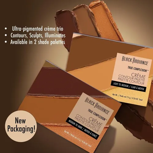 Paleta De Contorno En Crema Black Radiance 7.5g Media A
