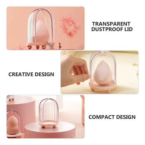 Soporte Para Esponjas De Maquillaje Beauty Egg Box Powder Pu