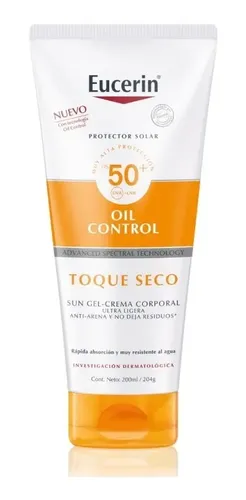 Eucerin Sun Toque Seco Corporal Fps 50+ X 200 Ml
