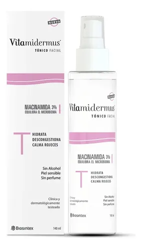 Crema Facial Vitamidermus Fac Nacinamidas Ton 140 Ml