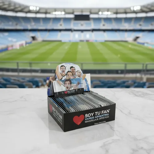 Kit Maquillaje Argentina Mundial Futbol Celeste Y Blanco