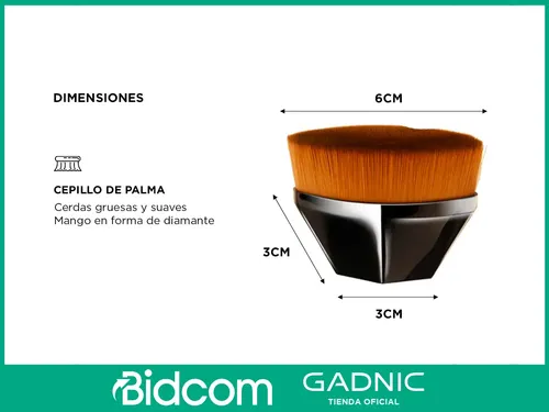 Brocha De Maquillaje Gadnic Base Líquida Polvo Cosméticos