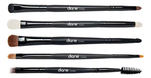 Set De Brochas De Maquillaje Diane D4390 De Doble Cara Para